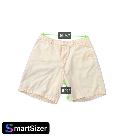 Dockers Mens Yellow Flat Front Relaxed Fit Shorts W36 Cotton - Picture 9 of 9